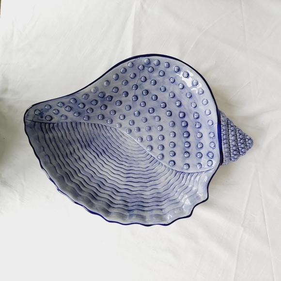 Style-Eyes By Baum Bros. Seashell Collection Serving Platter Plate - Picture 1 of 5